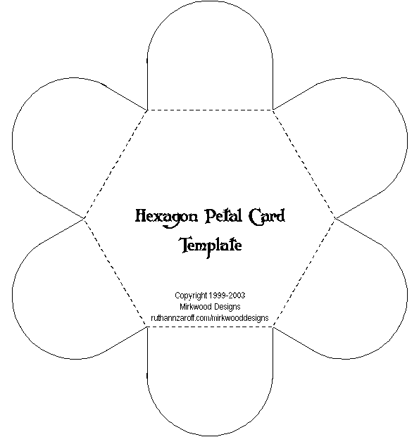 Petal Card Template Free